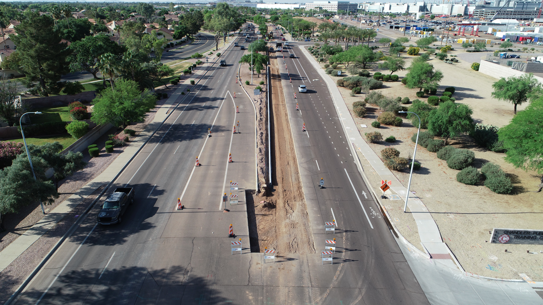 Dobson Road Improvements at Intel Driveways